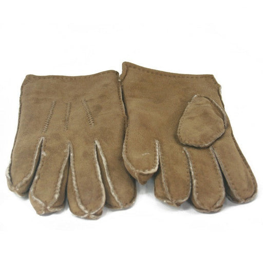 Men's Handsewn Sheepskin Gloves in Tan.
