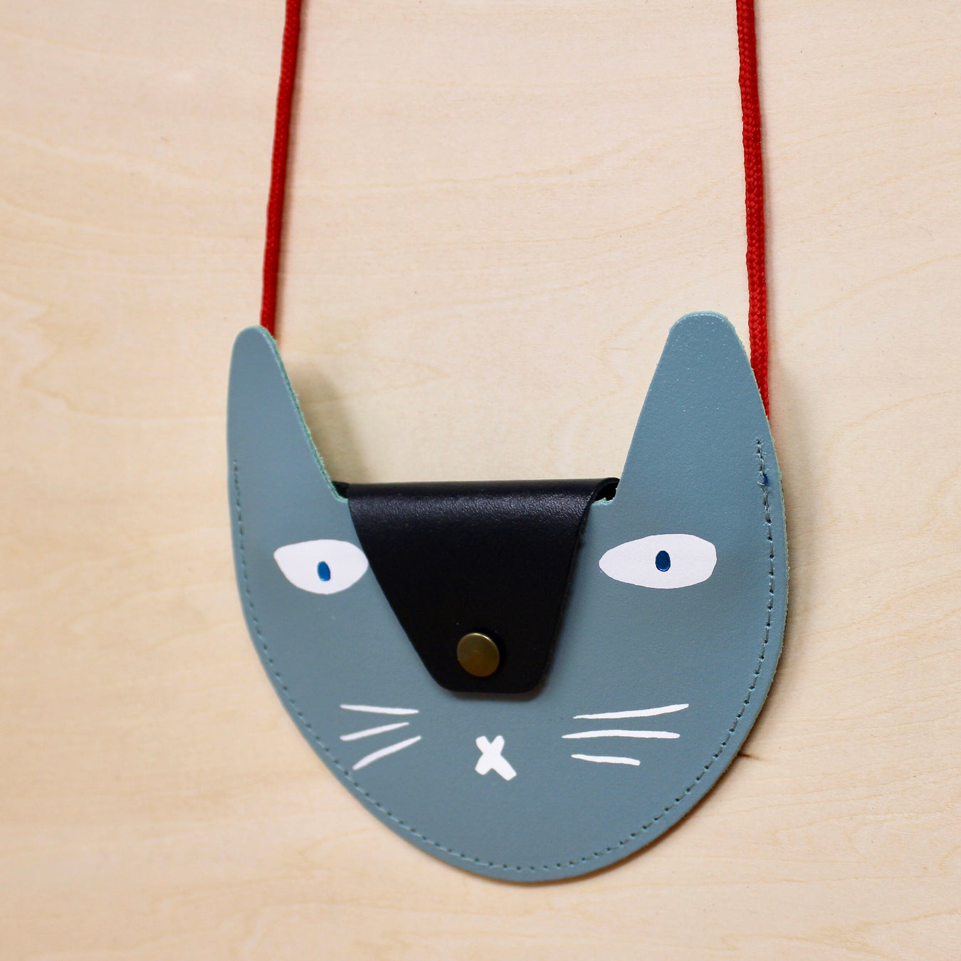 ark colour design pocket purse cat