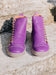 Purple leather ladies boots from Safe Step 