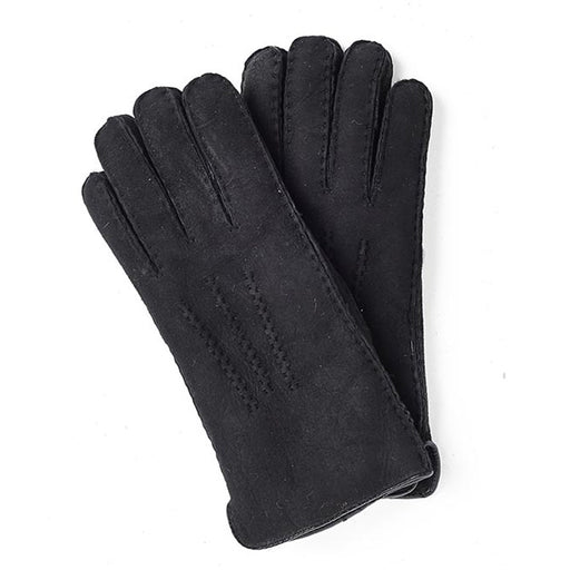 Women's Black Hand Sewn Sheepskin Gloves