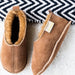 Gryff in Chestnut, a light Brown Slipper with soft sole.