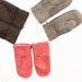 Various colour Children's Sheepskin Mittens, includes Brown, Grey and Pink.
