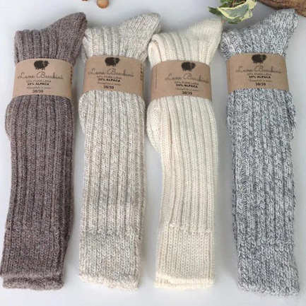 Maria Lungo Wool and Alpaca Socks in a variety of colours.