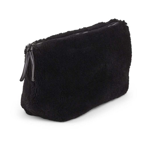 Maxi Havanah Sheepskin Clutch Bag in Black. A zippable Clutch Bag made from Sheepskin.