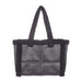 Rosaline Sheepskin Shopper Bag, leather and Sheepskin Black Colour Tote.