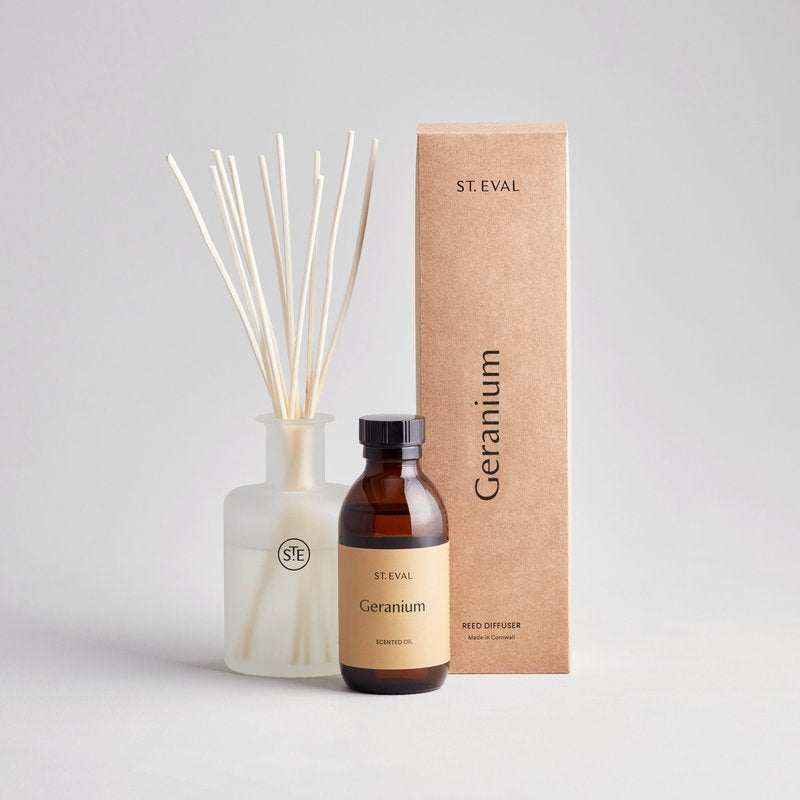 geranium scented reed diffuser and scented oil refill by st eval candle company
