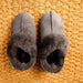 Nina Shepherd Slippers in grey made from sheepskin