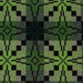 Reverse fabric for Woodland Greeen Vintage Star Wool Throw, Melin Tregwynt woven wool throw. Feautres Vintage Star repeating pattern in bright greens and deep brown.